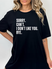 Sorry. Can't. Tee
