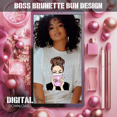 Boss Brunette Bun Design