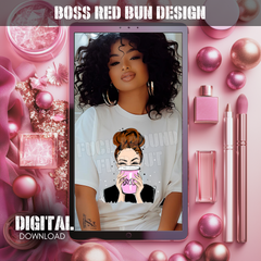 Boss Red Bun Design