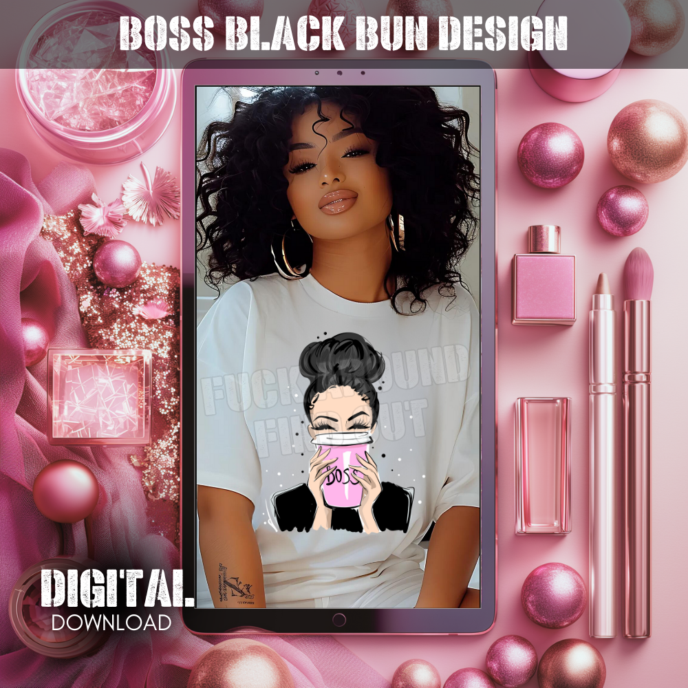 Boss Black Bun Design